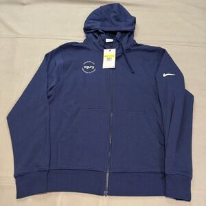 New Nike Golf Men Zip Lightweight Hoodie Sweater Navy Active Performance-S-5453